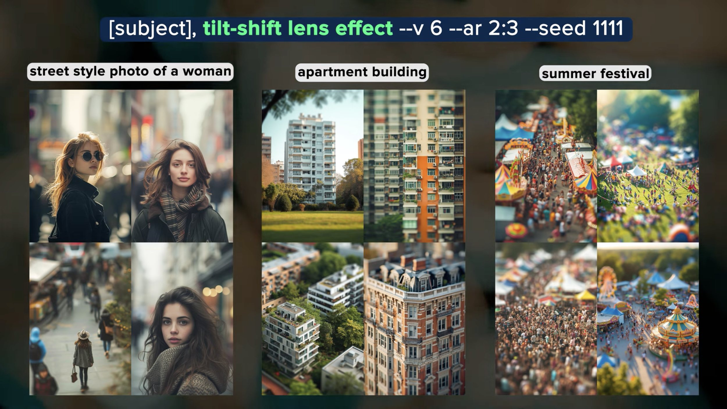 tilt-shift lens effect