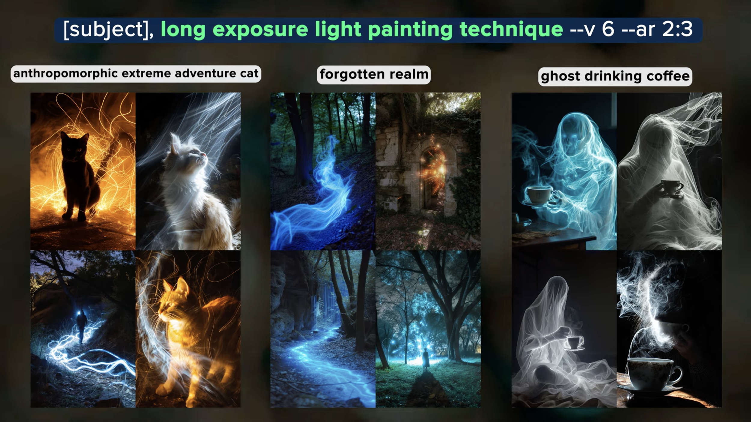 long exposure light painting technique