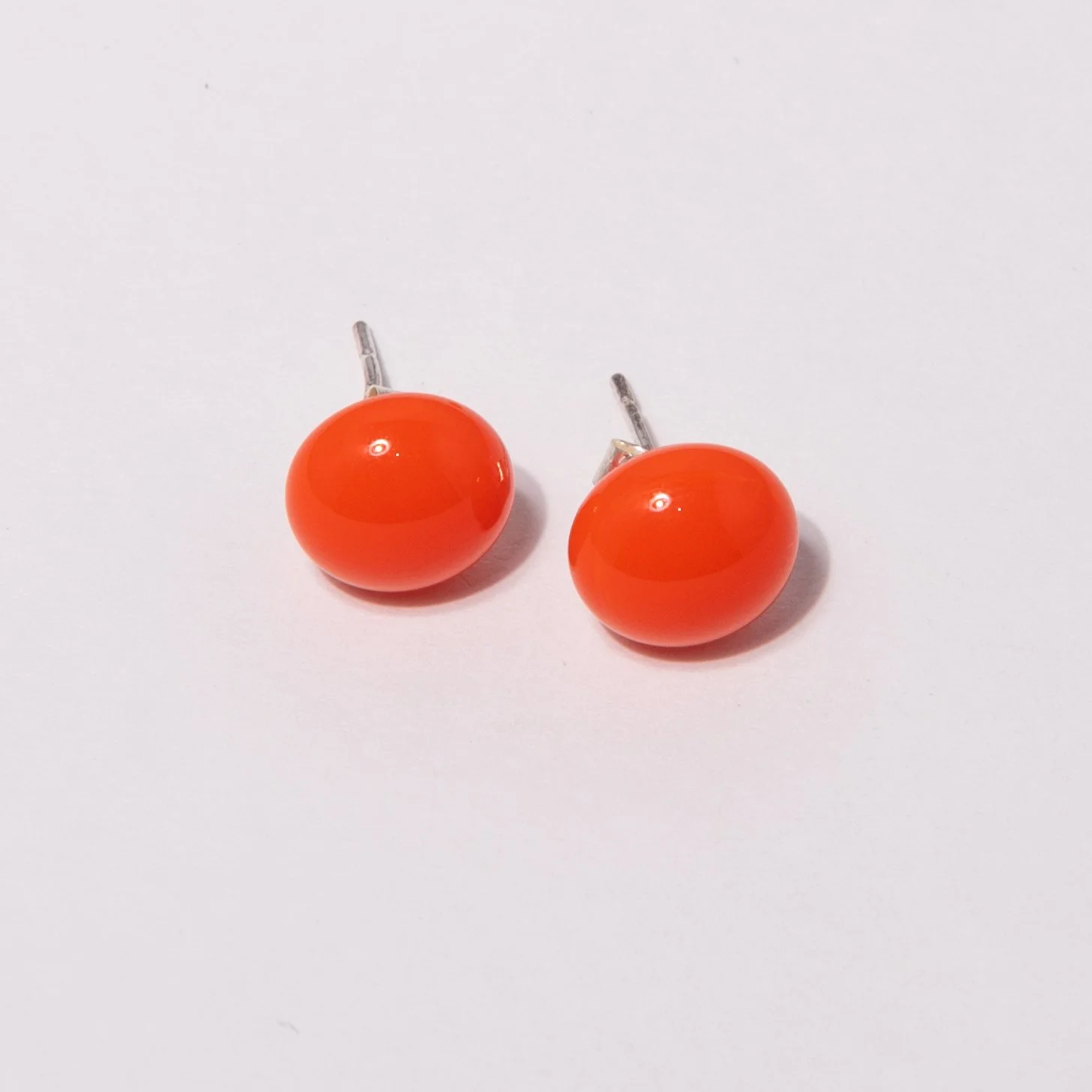 Orange Stud Earrings