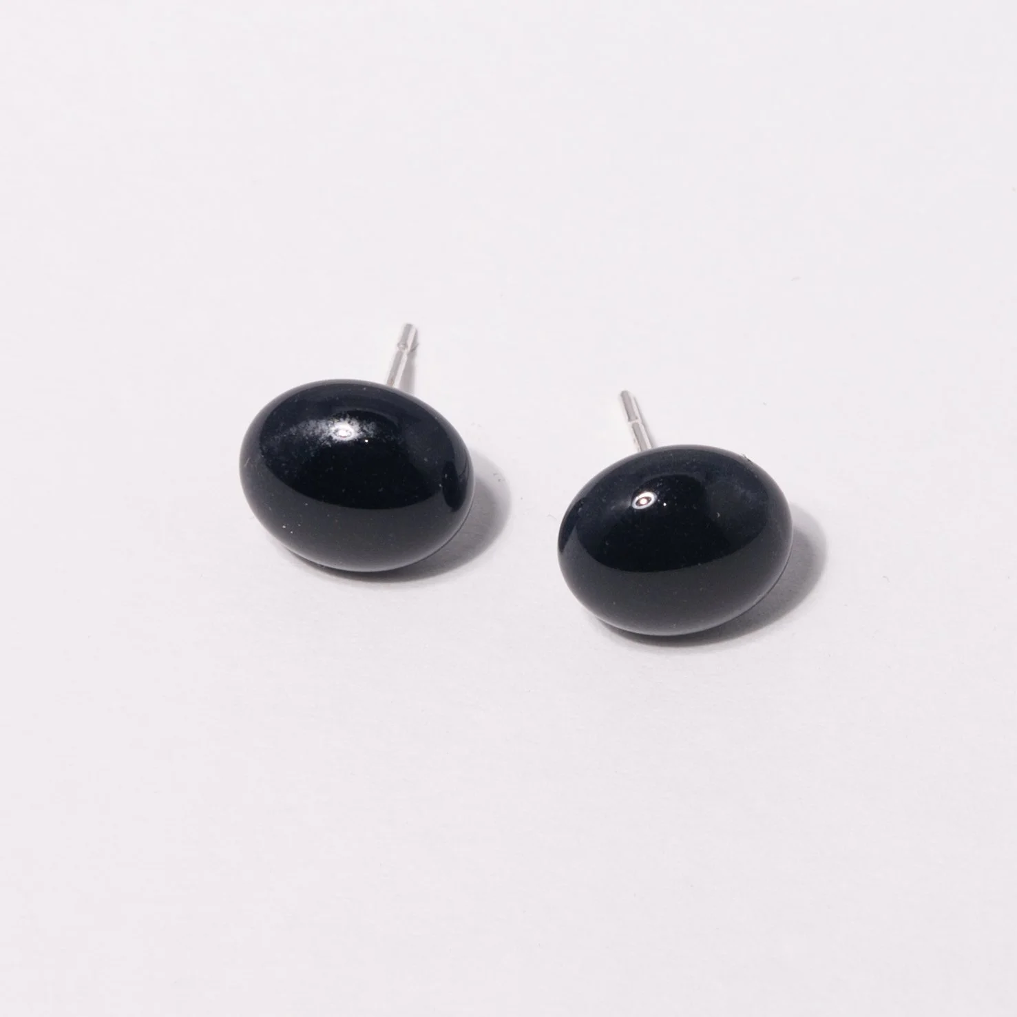 Onyx Black Stud Earrings