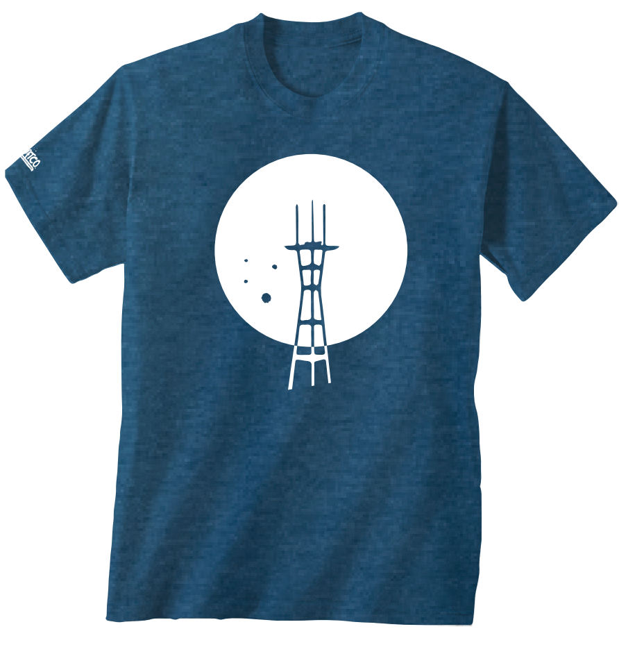 Sutro T-Shirt (Blue, Tan, Black)