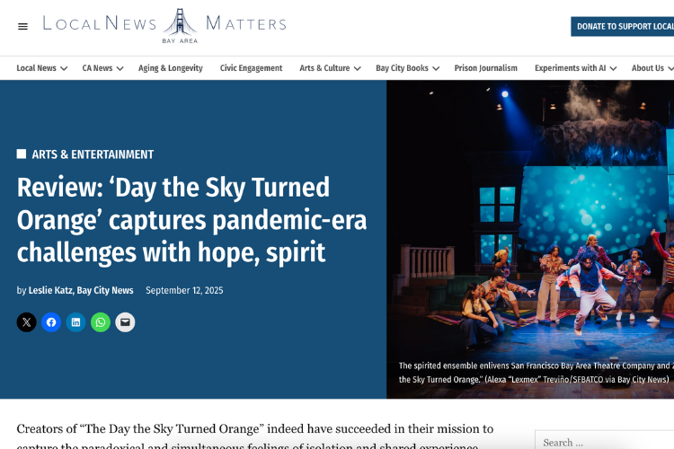 Review: ‘Day the Sky Turned Orange’ captures pandemic-era challenges with hope, spirit 