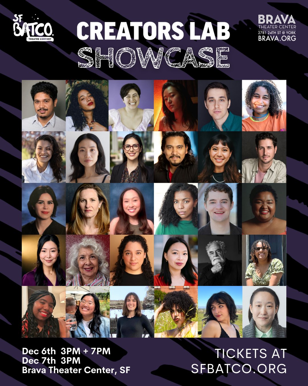 Meet the artists shaping the future of Bay Area theatre ✍️🎭⁠
⁠
We've got an amazing group of playwrights, directors, actors and stage managers bringing our Creators Lab Showcase to the stage for one weekend only.⁠
⁠
Three chances to get a first glim