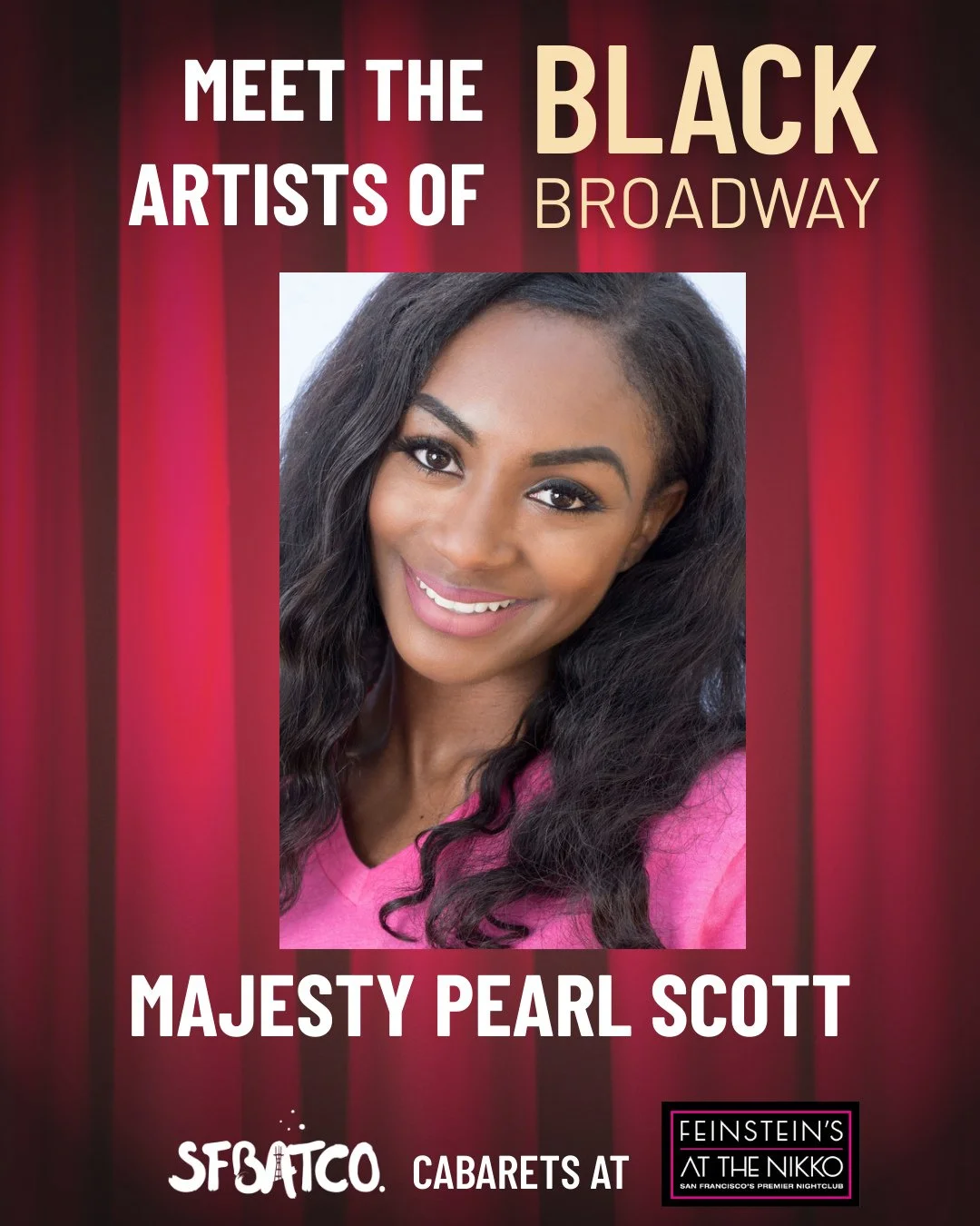 Get to know the incredible performers taking center stage of BLACK BROADWAY.⁠
⁠
First up: Majesty Pearl Scott (@majestyscott )⁠
⁠
Majesty Pearl Scott is a vocalist, actress, dancer, musician, and songwriter. She earned her BA in Theatre and Performan