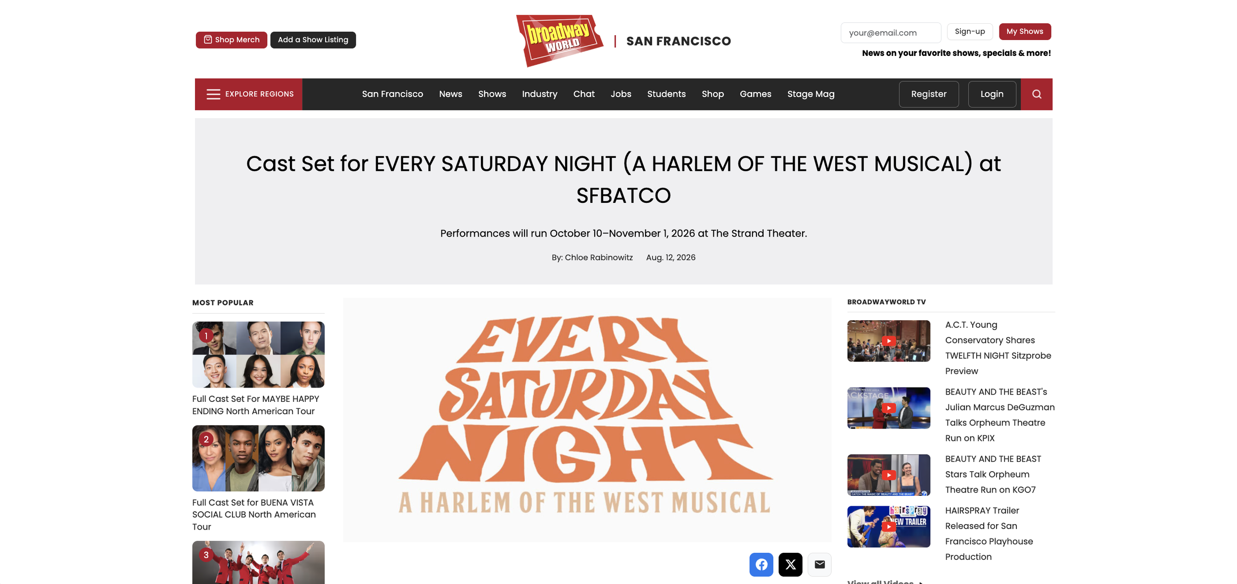 Cast Set for Every Saturday Night