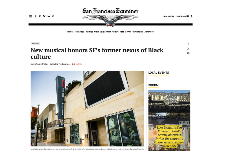 New musical honors SF’s former nexus of Black culture