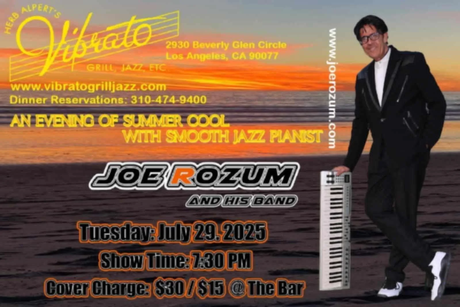 Joe Rozum LIVE @ Vibrato Jazz & Grill