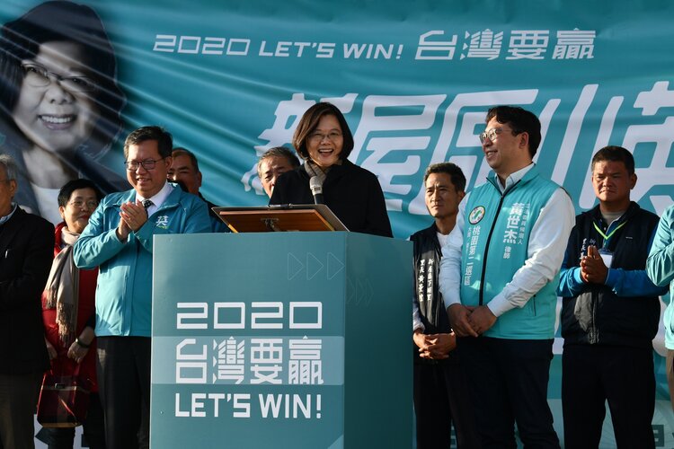 總統蔡英文認為現階段台灣不需要立《難民法》。圖片提供：蔡英文總統2020連任辦公室