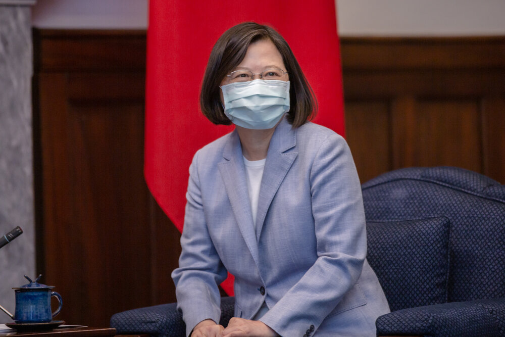 總統蔡英文字稱是1.5個博士。攝：Wang Yu Ching / Office of the President