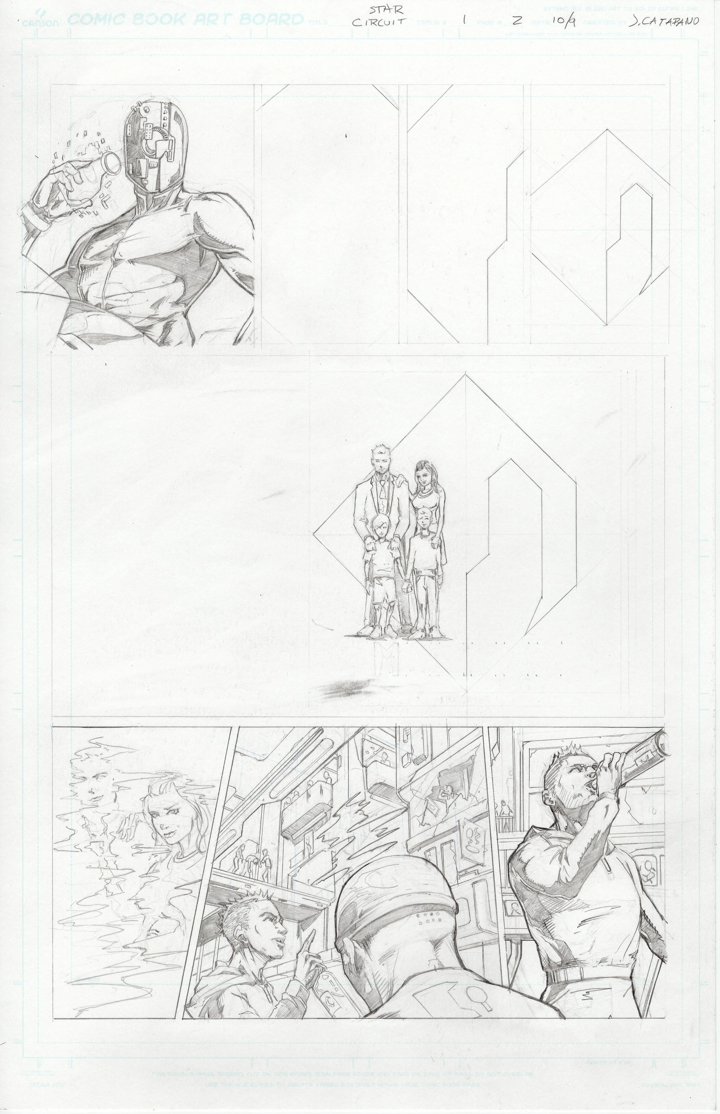 ORIGINAL ART - Star Circuit Ch.1 Page 2