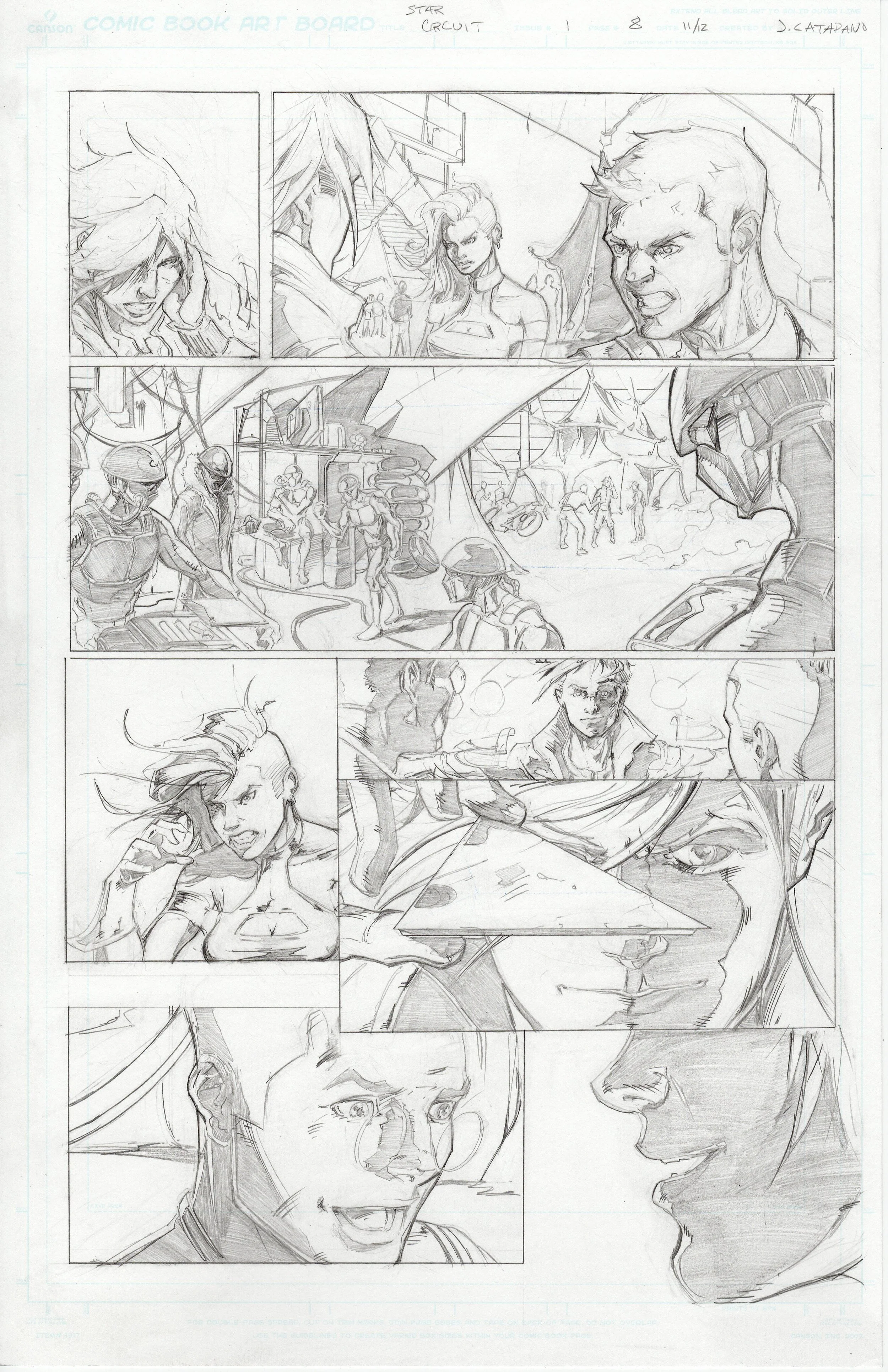 ORIGINAL ART - Star Circuit Ch.1 Page 8