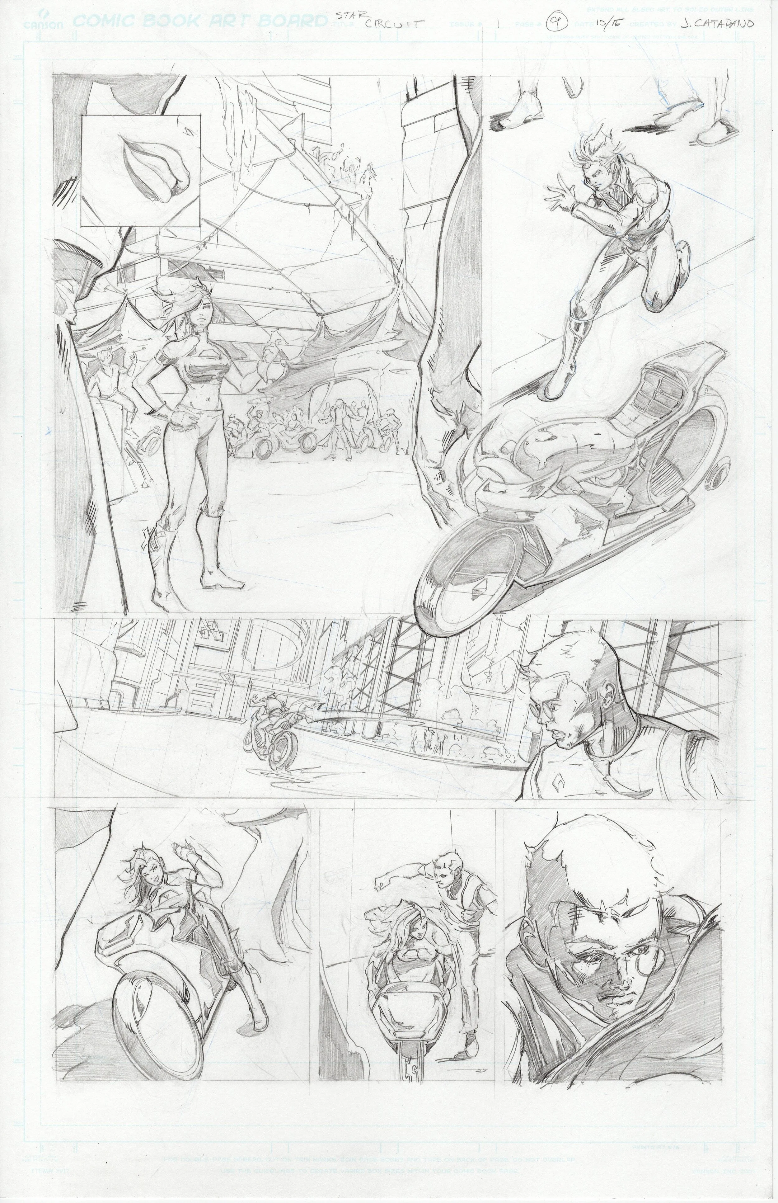 ORIGINAL ART - Star Circuit Ch.1 Page 9