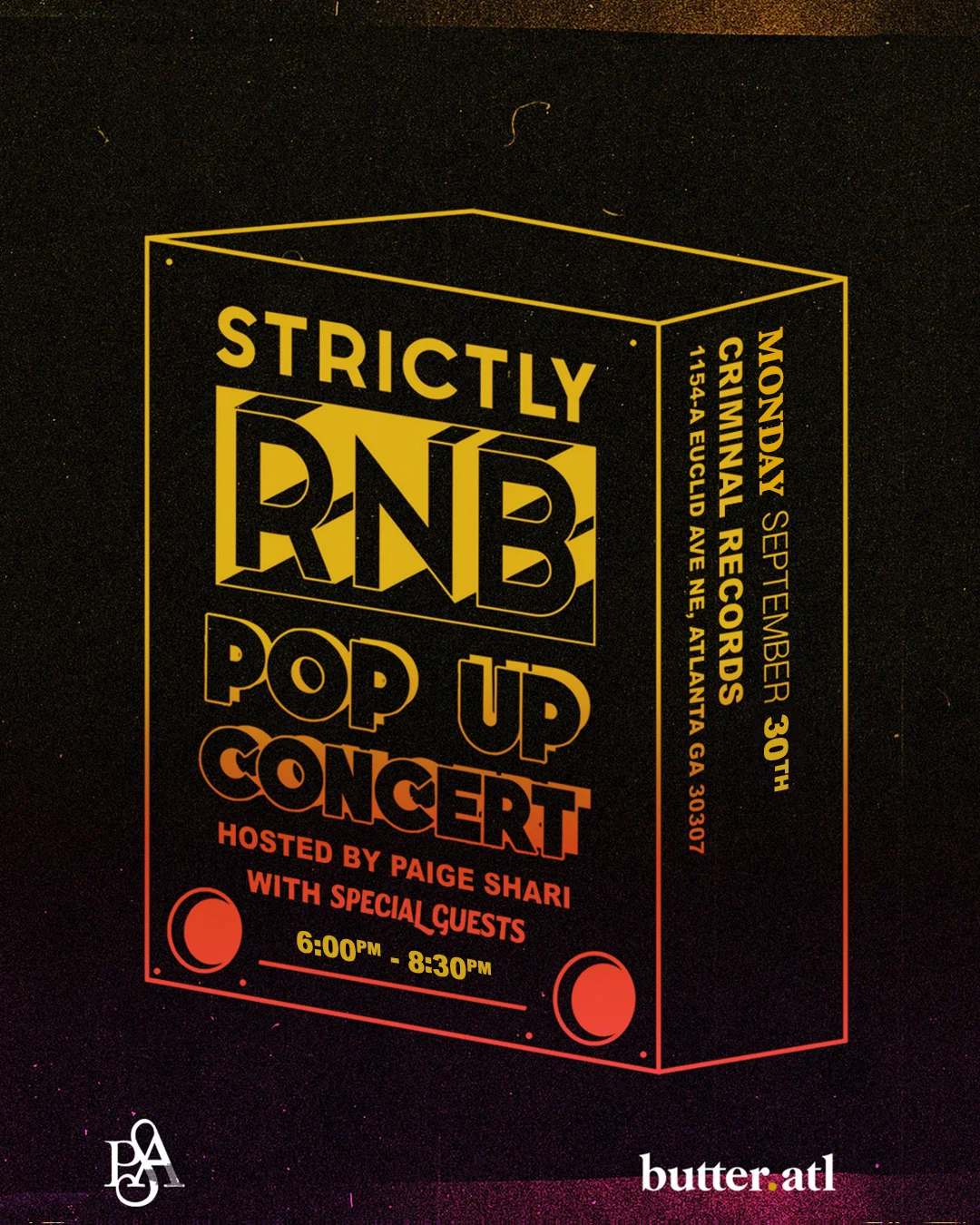 Strictly RnB Pop Up Presented by Butter ATL