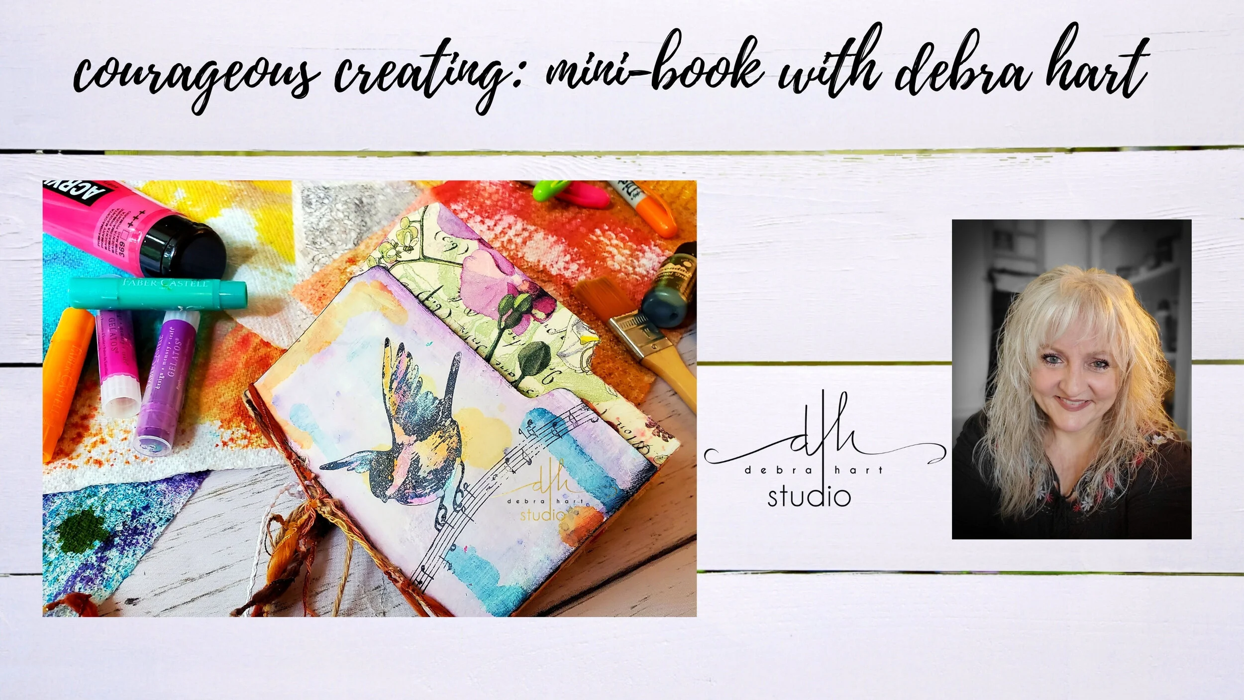 "Courageous Creating: Mini-book," a brand-new live, online ZOOM course! 