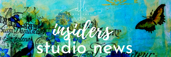 Debra Hart Studio Insiders Studio Newsletter Banner butterflies birds flora and fauna