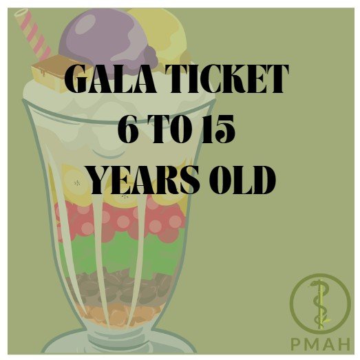 Saturday Night Gala Ticket - 6 to 15 years old