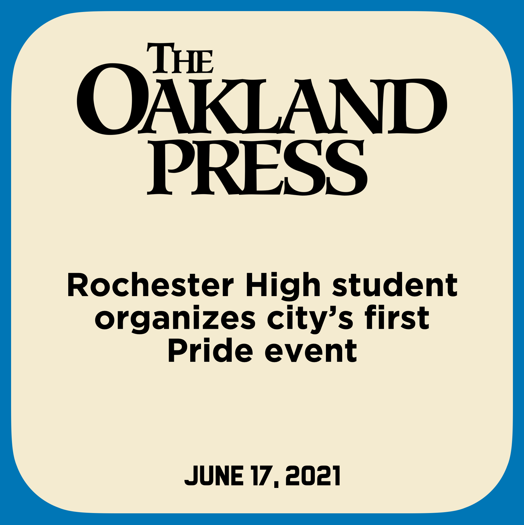 Rochester High student organizes city’s first Pride event