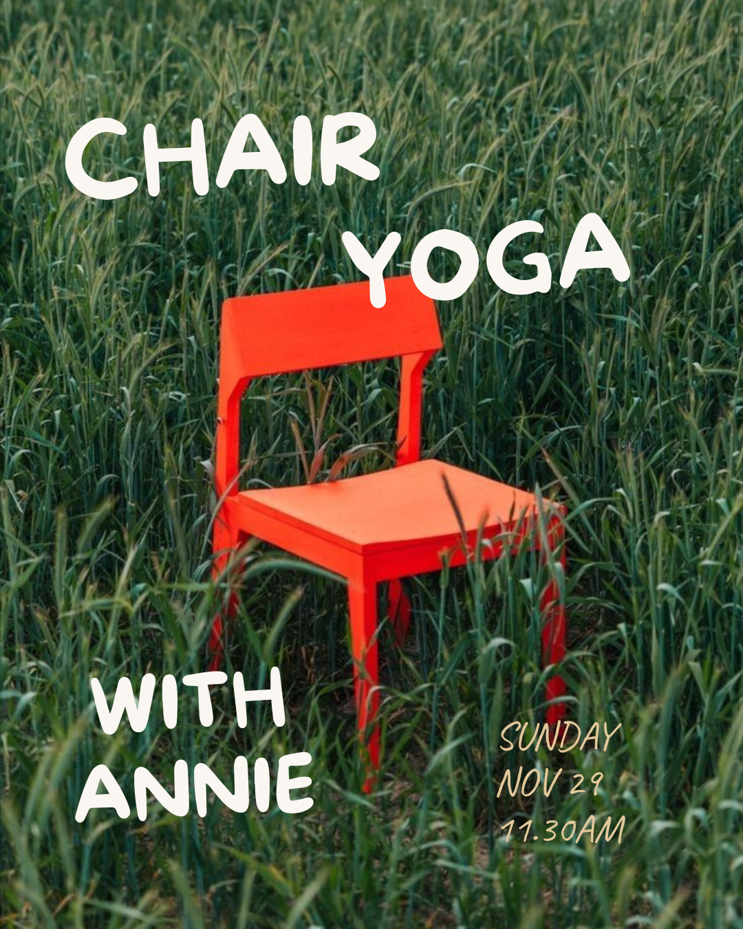 Chair Yoga Workshop with Annie