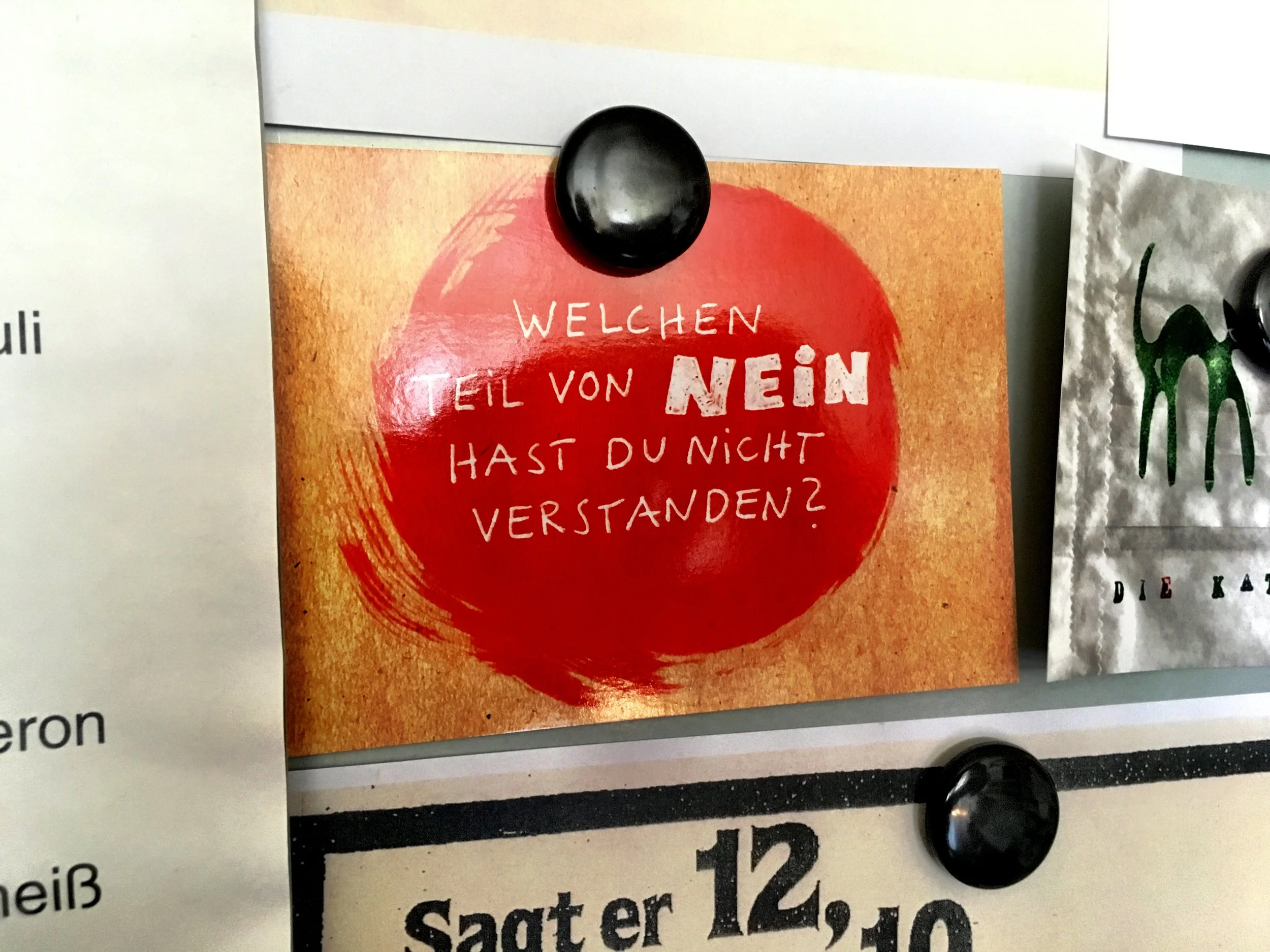 Nein: nur wenn ich guten Gewissens Nein sagen kann, kann ich uneingeschränkt ja sagen