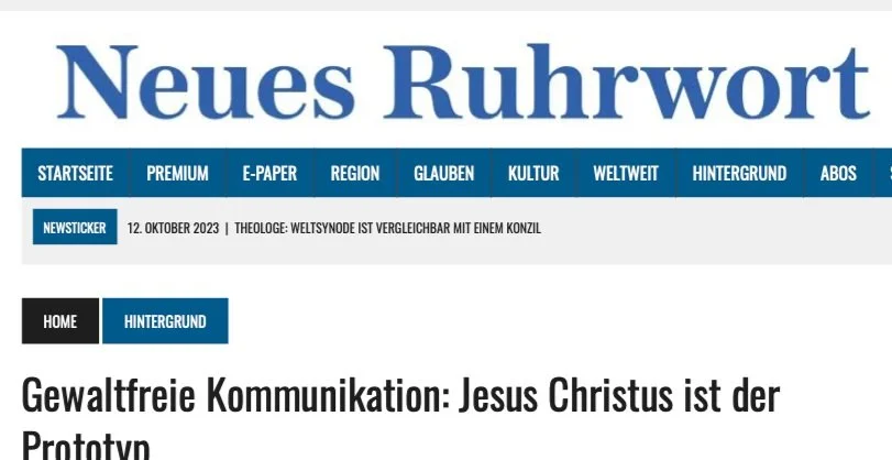 «Gewaltfreie Kommunikation: Jesus Christus ist der Prototyp»