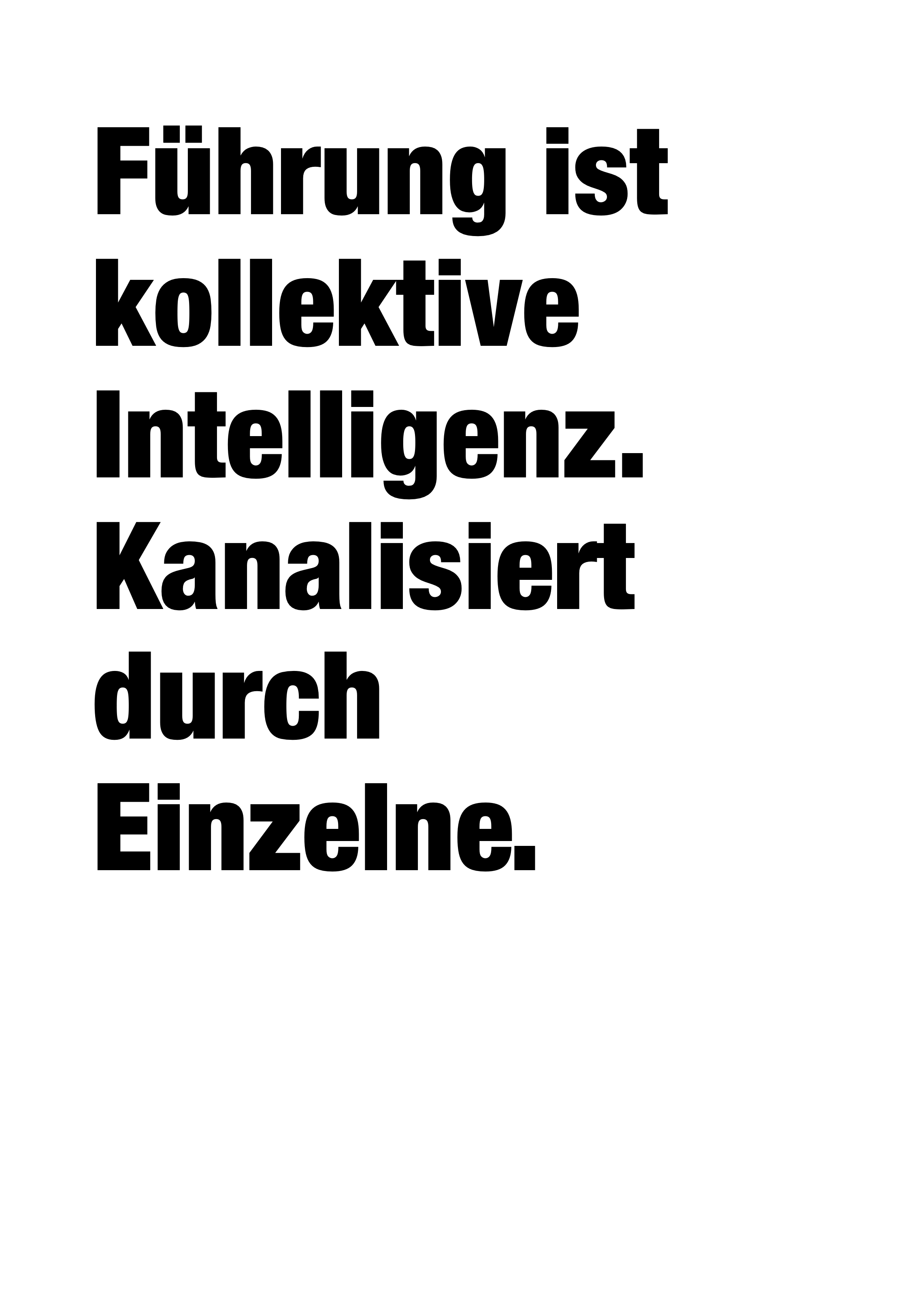 Daniel Frei - The Empty Leader - 39. These: Führung ist kollektive Intelligenz. Kanalisiert durch Einzelne.