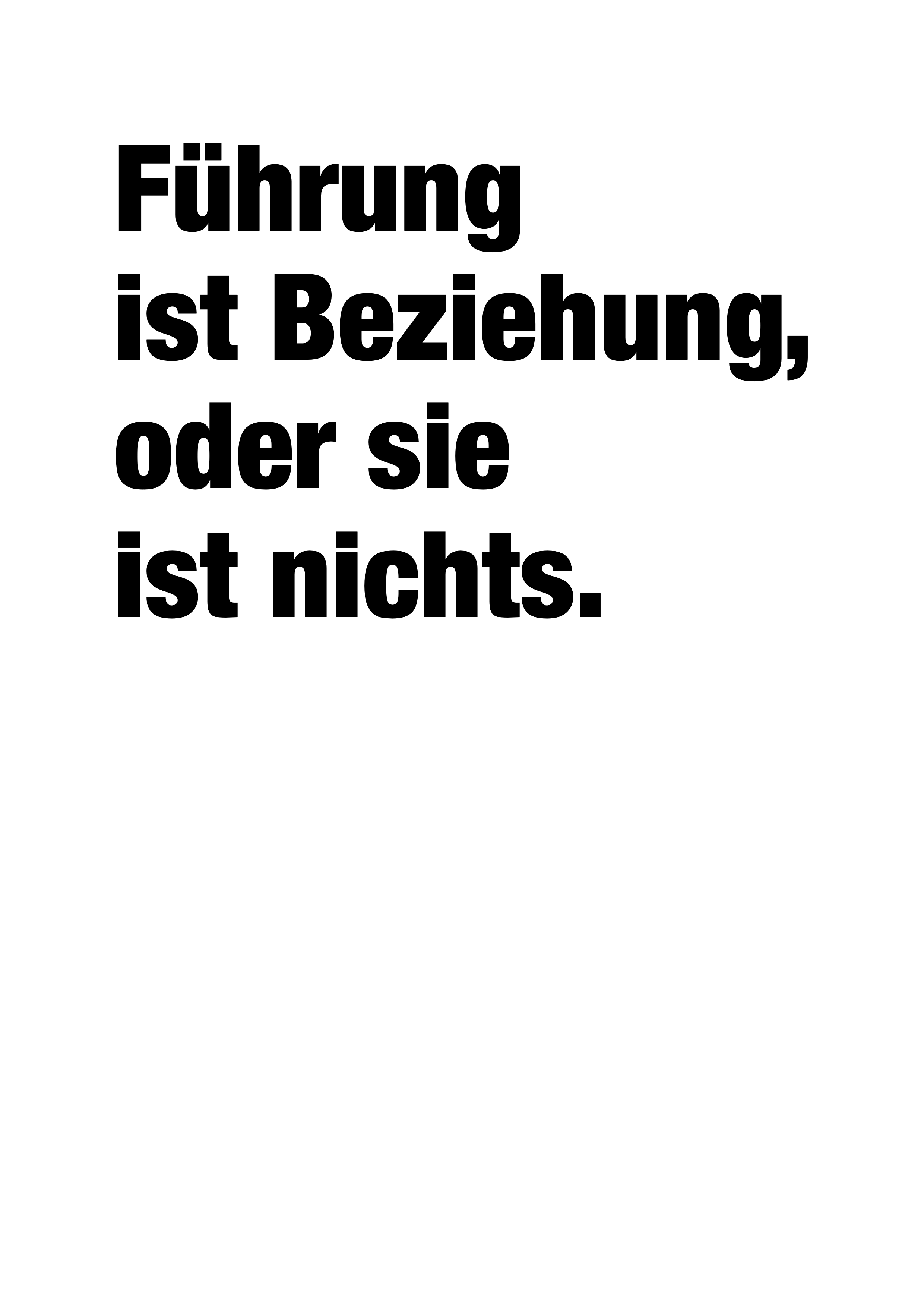 Daniel Frei - The Empty Leader - Führung ist Beziehung, oder sie ist nichts. Illustration: Daniel Frei