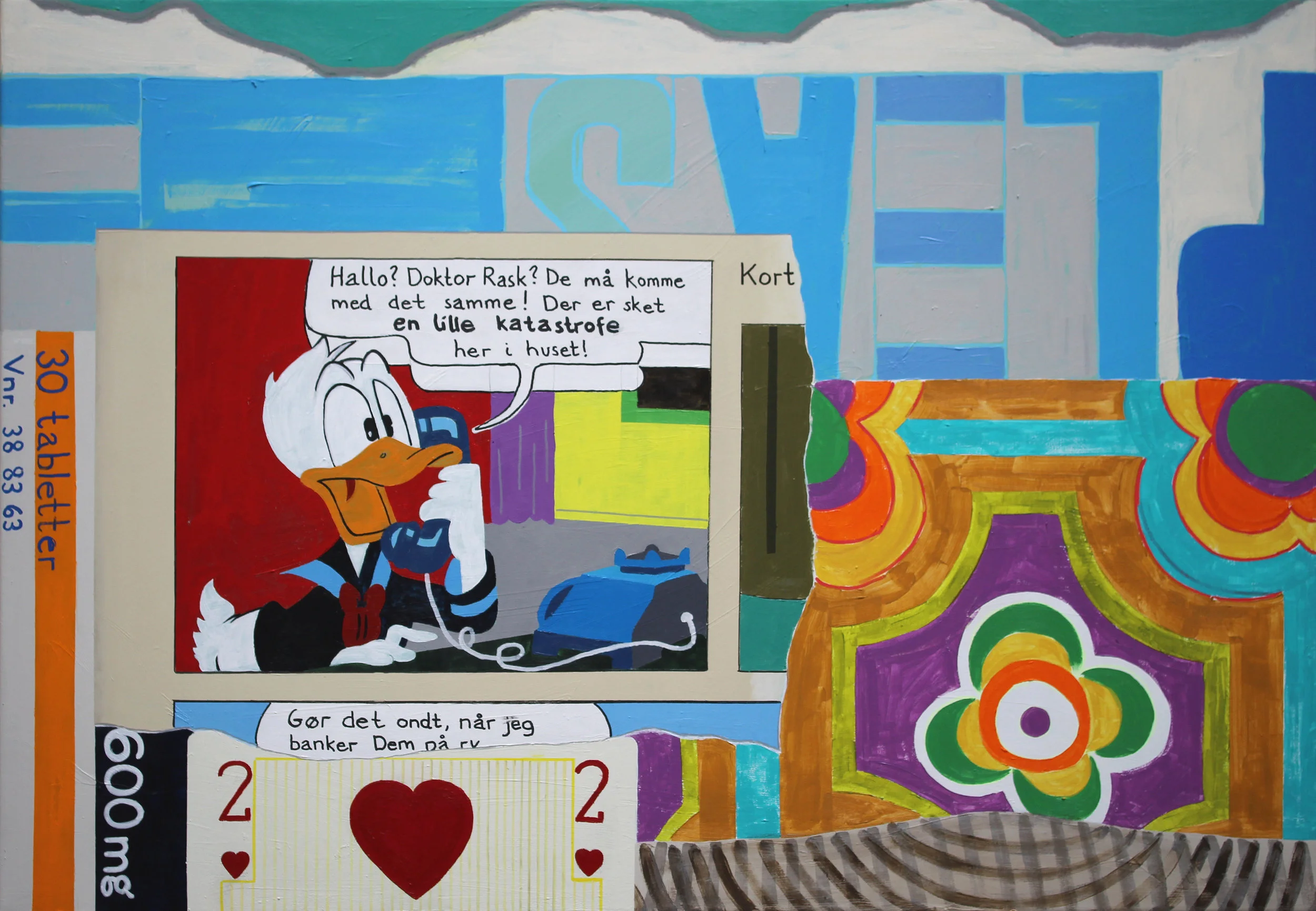 30 Pills / Acrylic on canvas / 70 x 100 cm / 2018