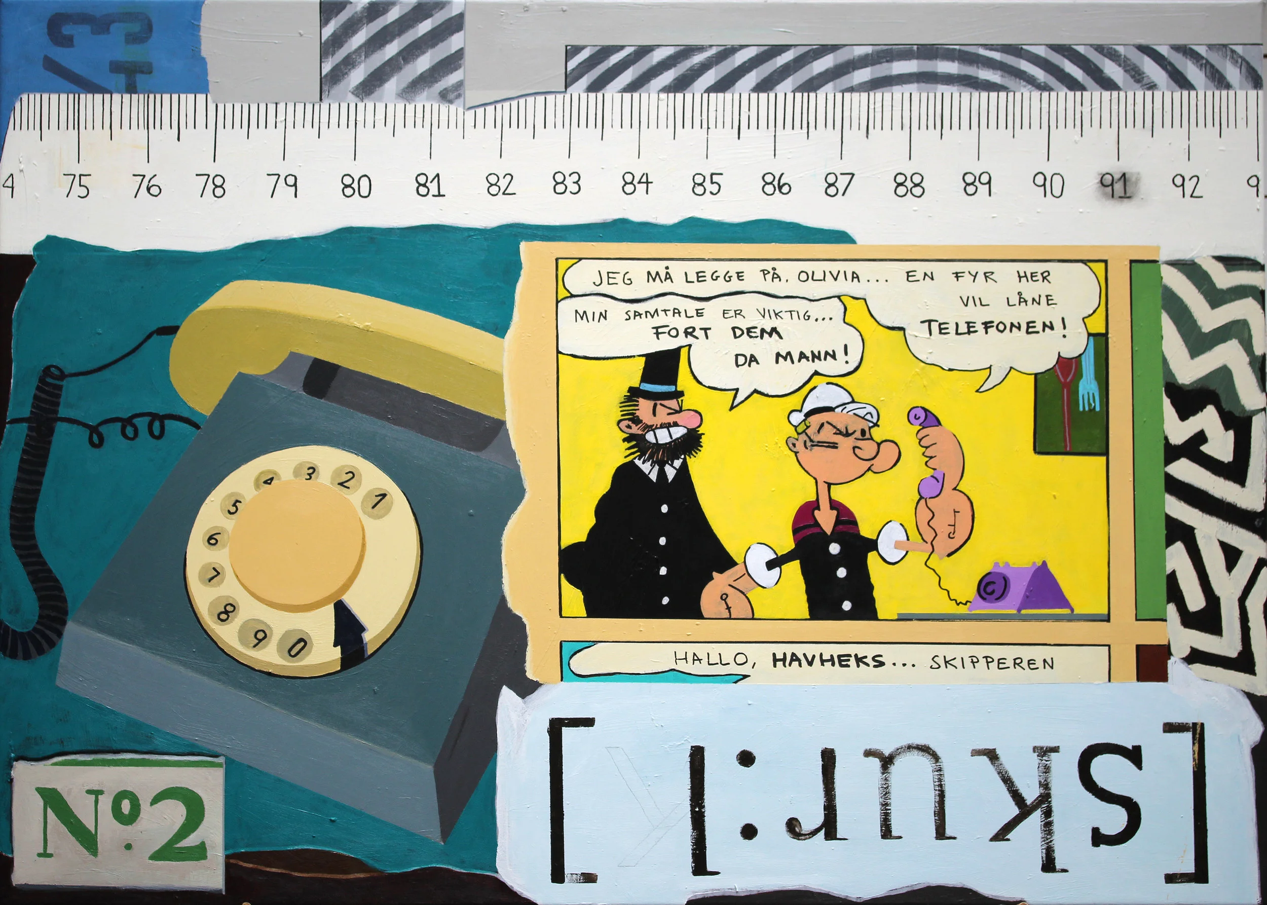 Skurl / Acrylic on canvas / 70 x 98 cm / 2018