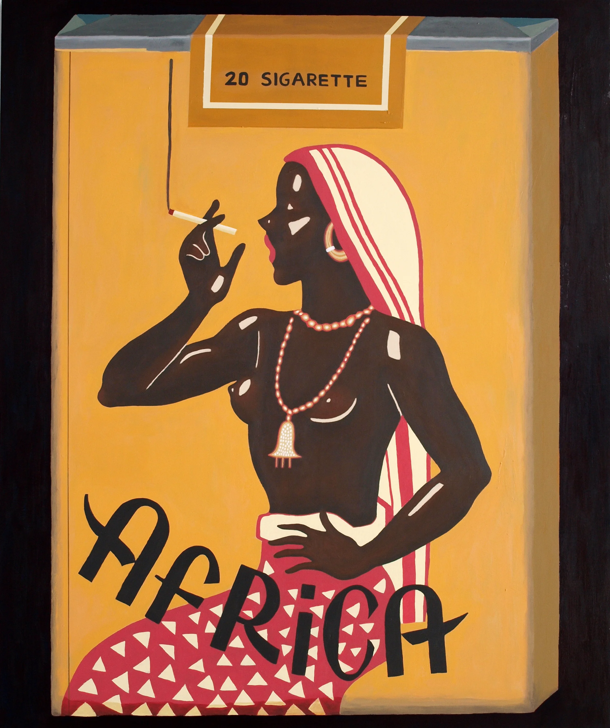 Africa Sigarette / Acrylic on canvas / 120 x 100 cm / 2017