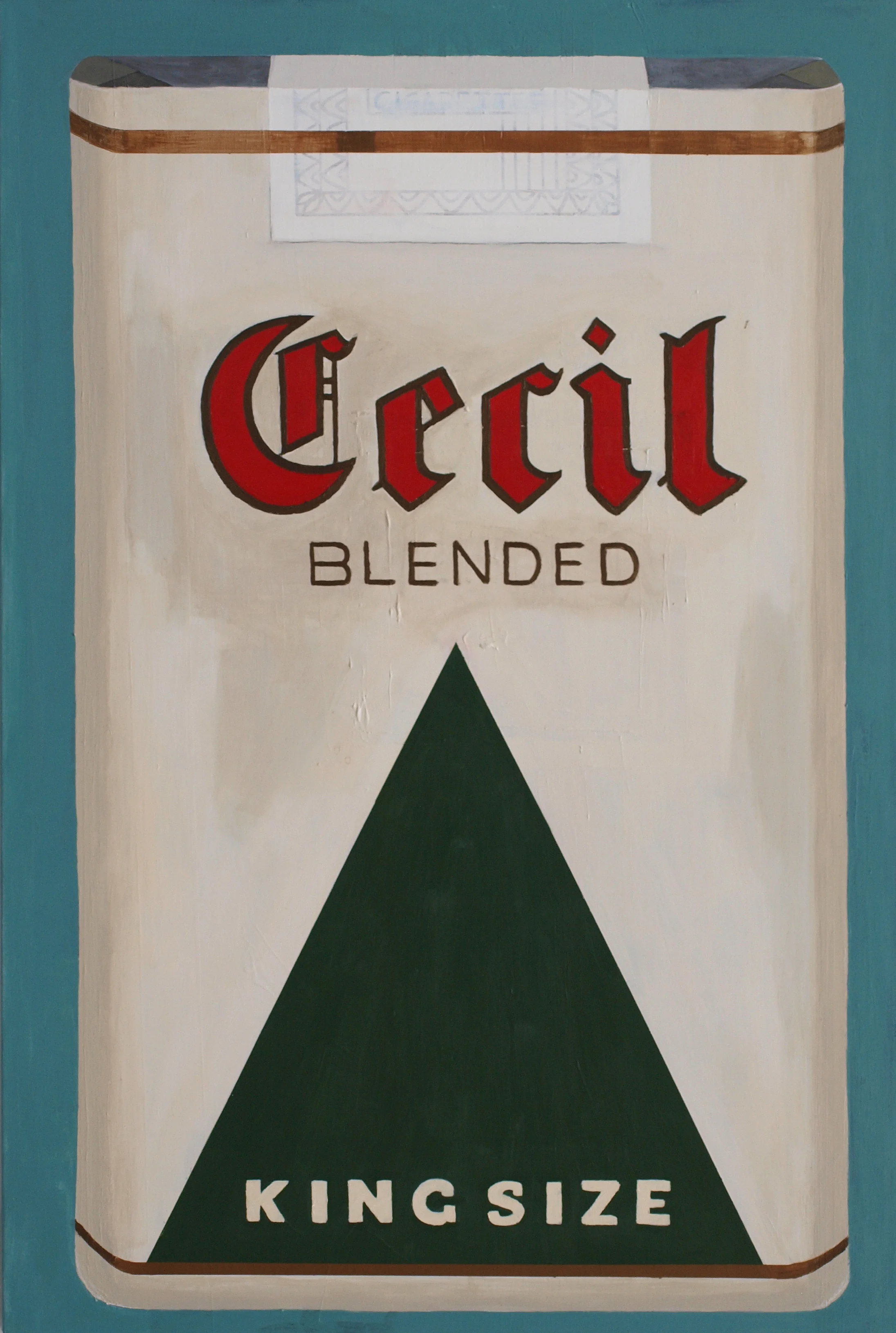 Cecil Blended Cigarettes / Acrylic on canvas / 92 x 62 cm / 2017