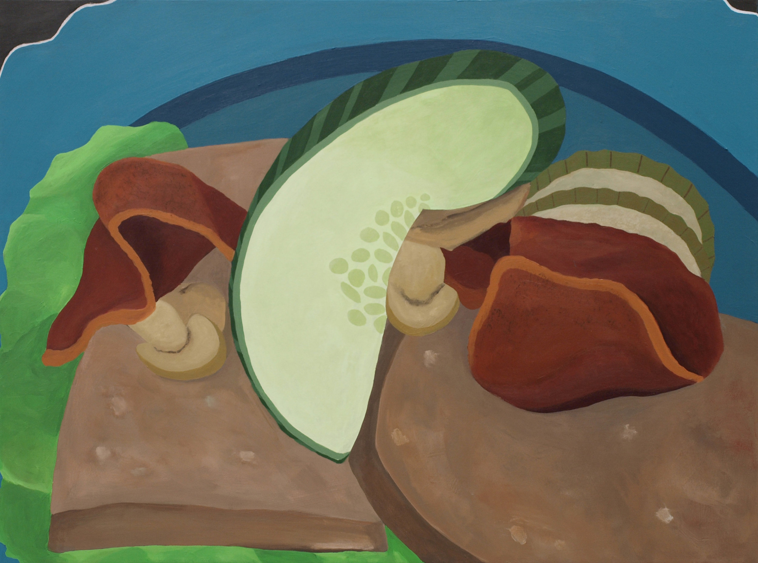 Spreadable Joy / Acrylic on canvas / 60 x 80 cm / 2014