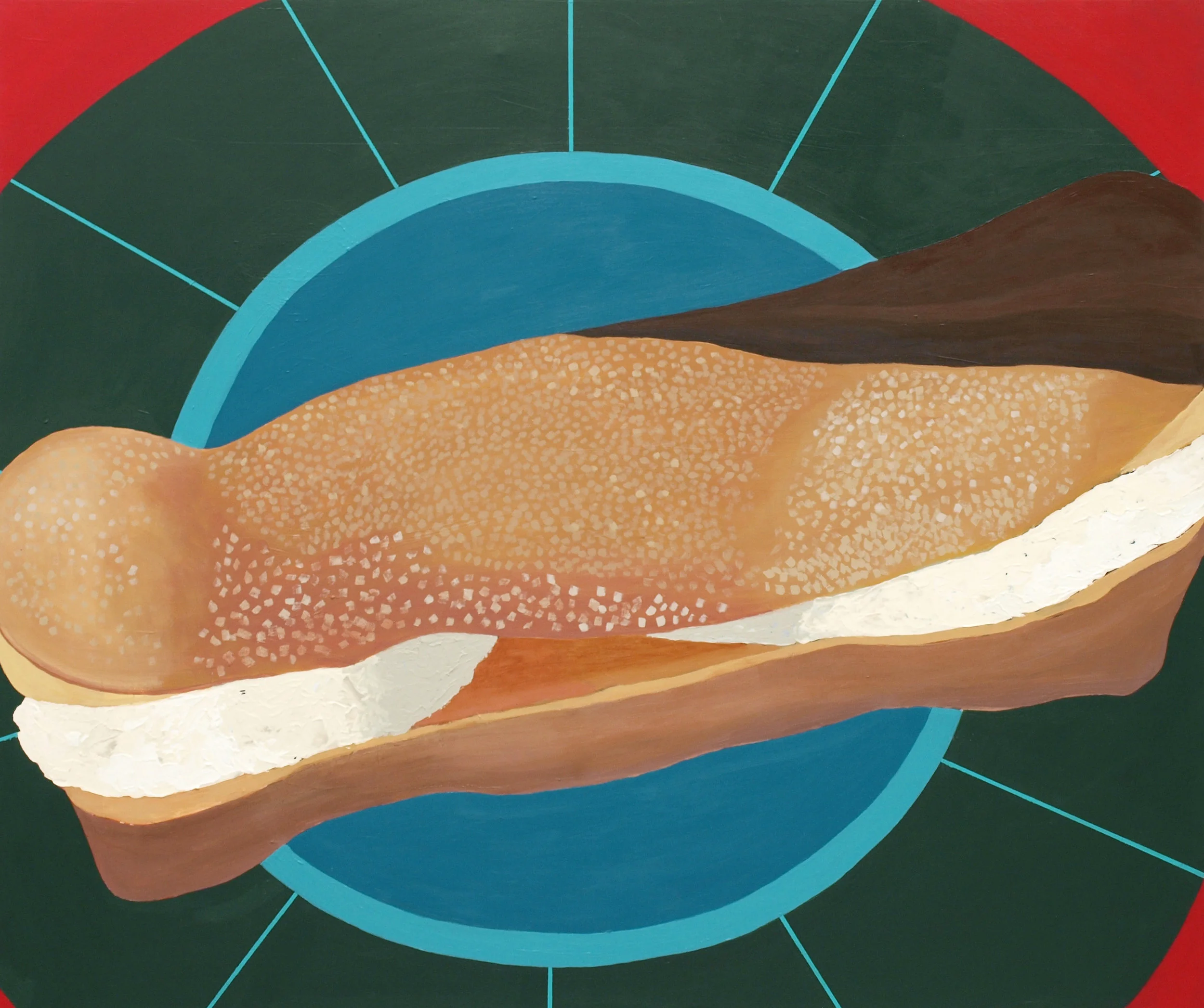 For A Rare Sunday Coffee / Acrylic on canvas / 100 x 120 cm / 2014