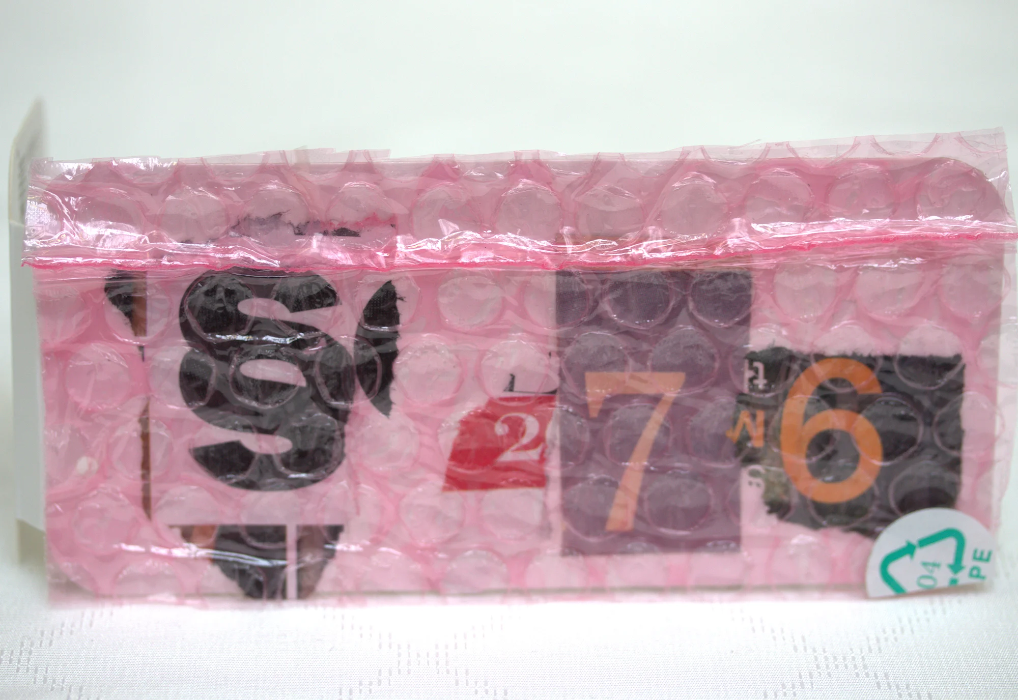 7. You shall not steal. / Cardboard, paper, plastic / 8 x 16 x 20 cm / 2019