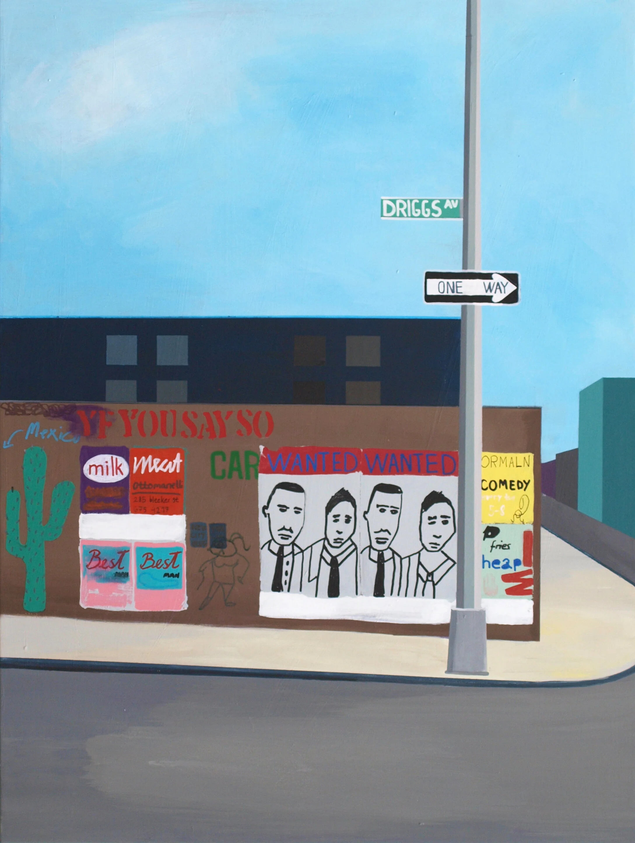 Cop Stop, Brooklyn / Acrylic on canvas / 80 x 60 cm / 2012