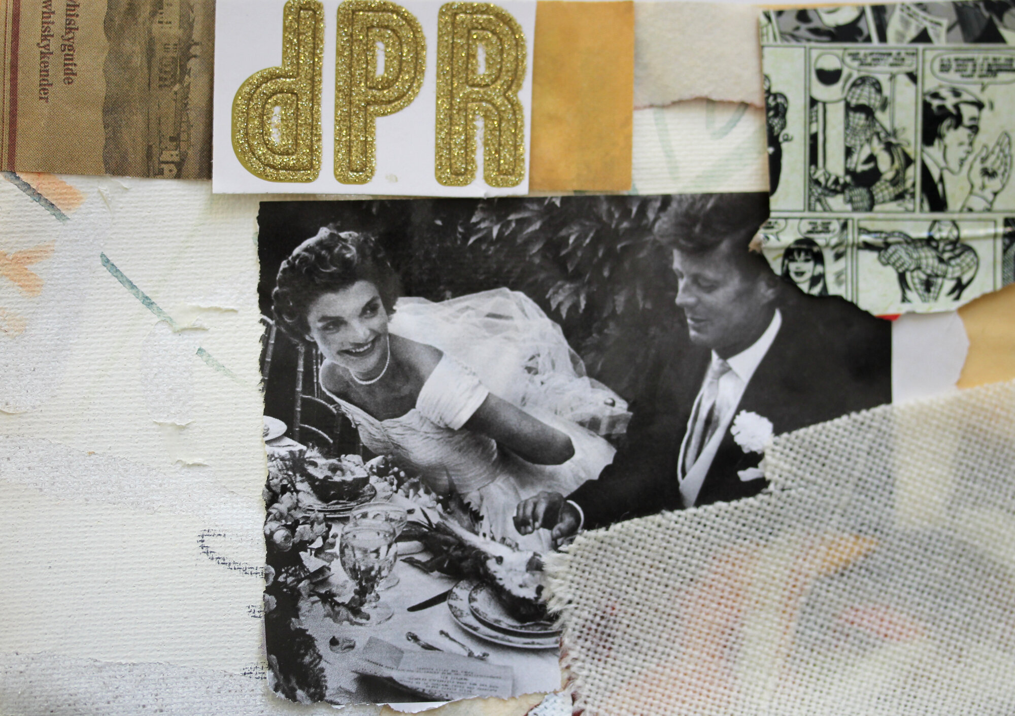 Artmoney 13-03-2020 / Mixed media on canvas / 12 x 18 cm / 2020
