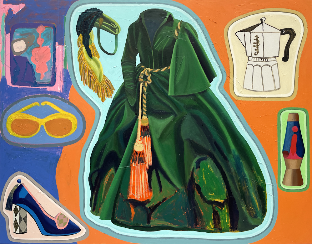 Green Curtain Dress. Memory Compartment #1 