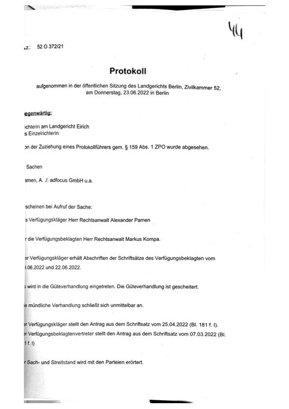 Die Lügen des Herrn Markus Kompa, der an Wahnvorstellungen leidet