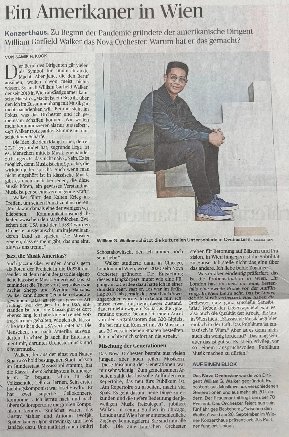 William Garfield Walker in Die Presse