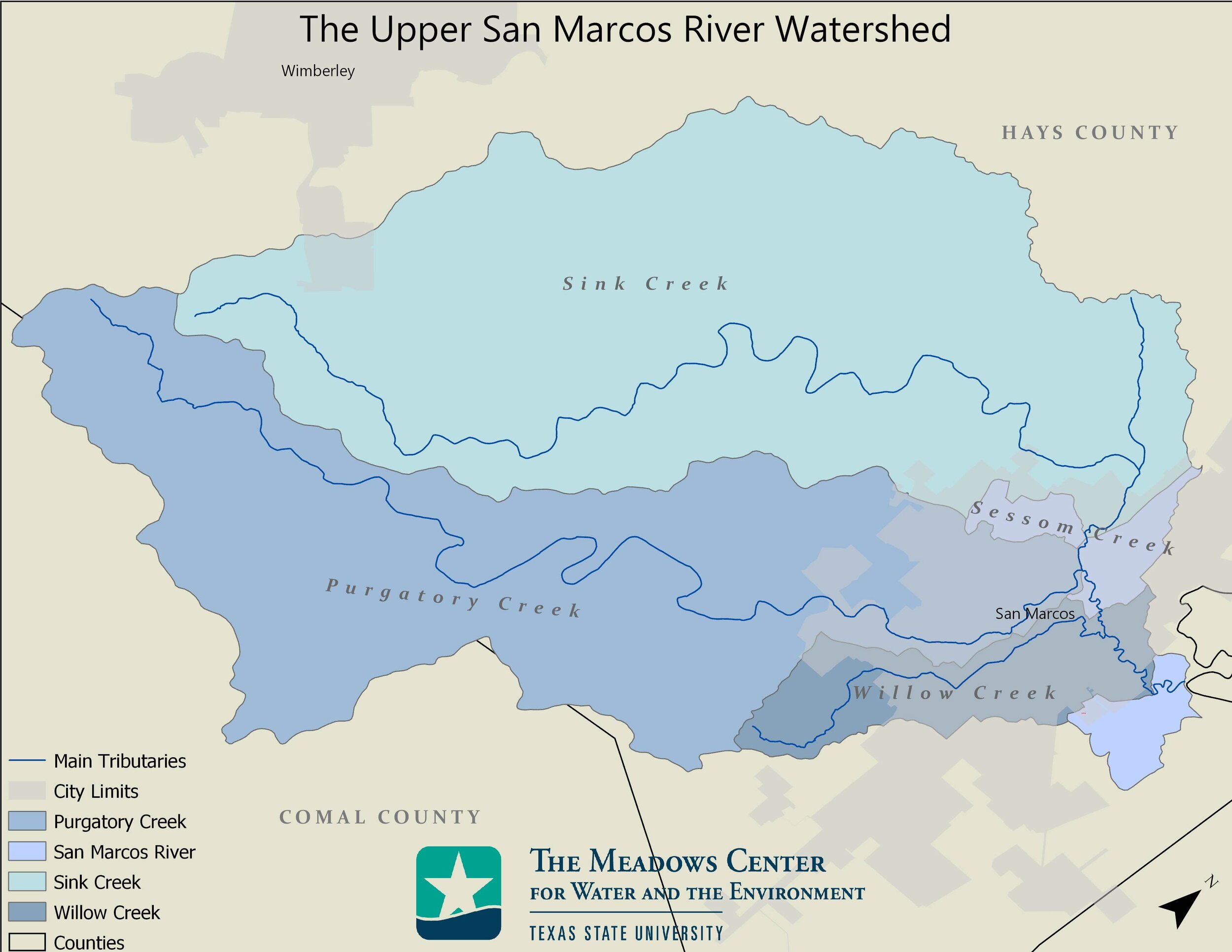 Maps and Diagrams — Upper San Marcos River Watershed