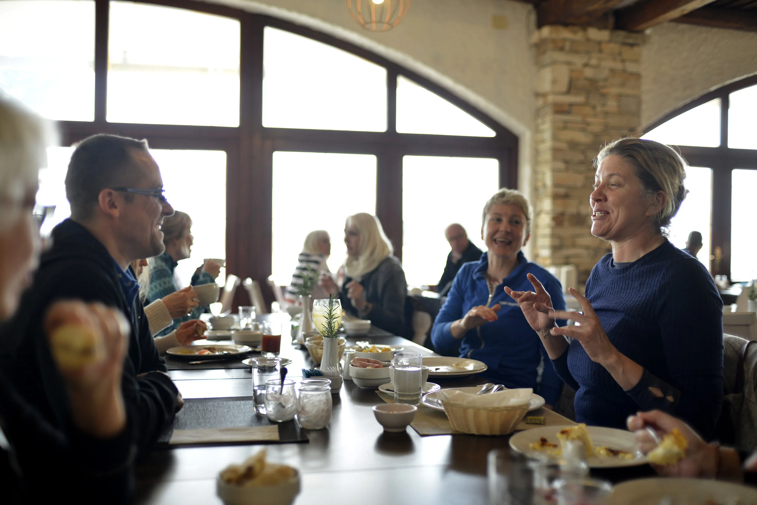 Community time at lunch.JPG