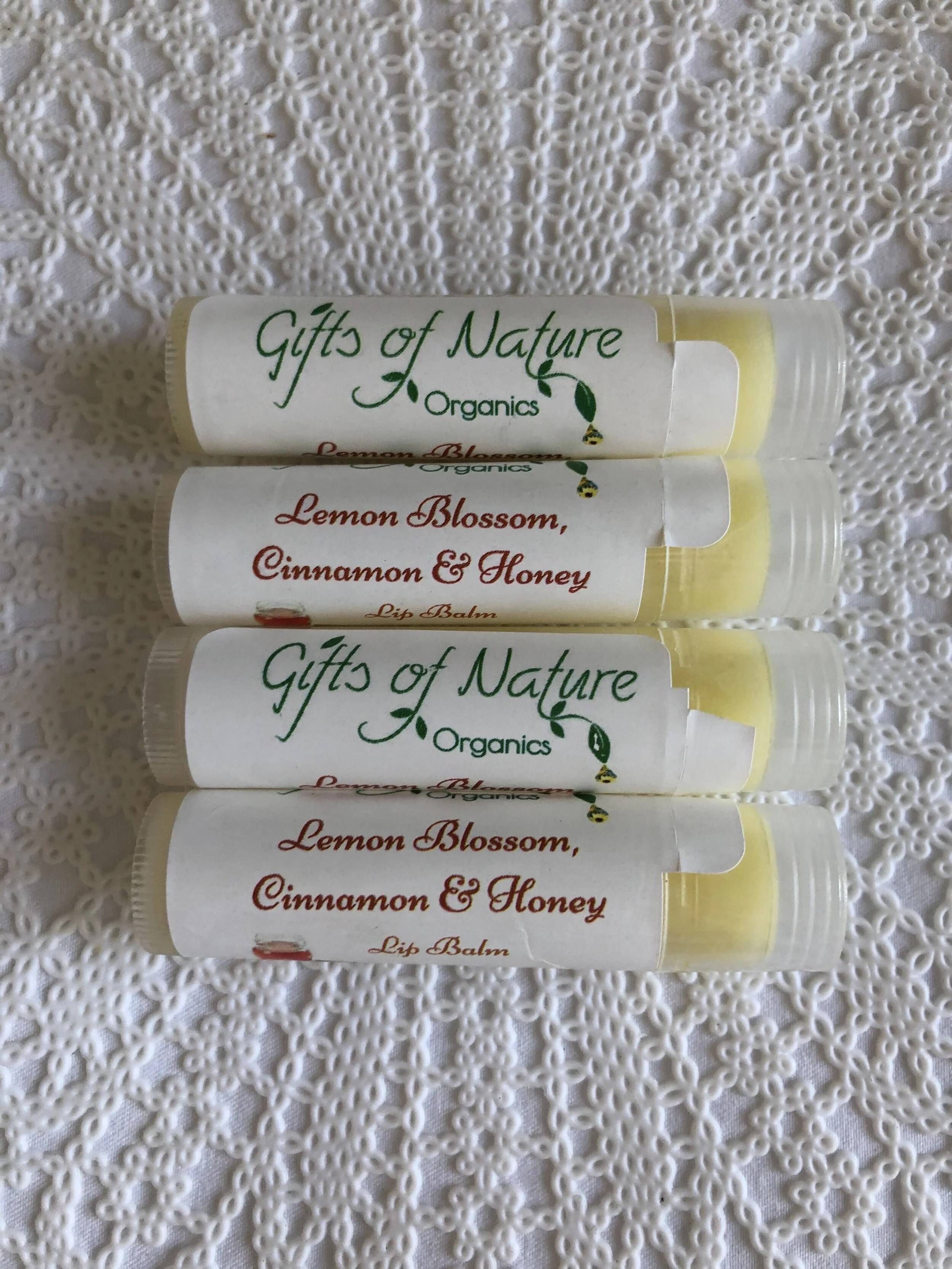 Lemon Blossom, Cinnamon, Honey Lip Balm