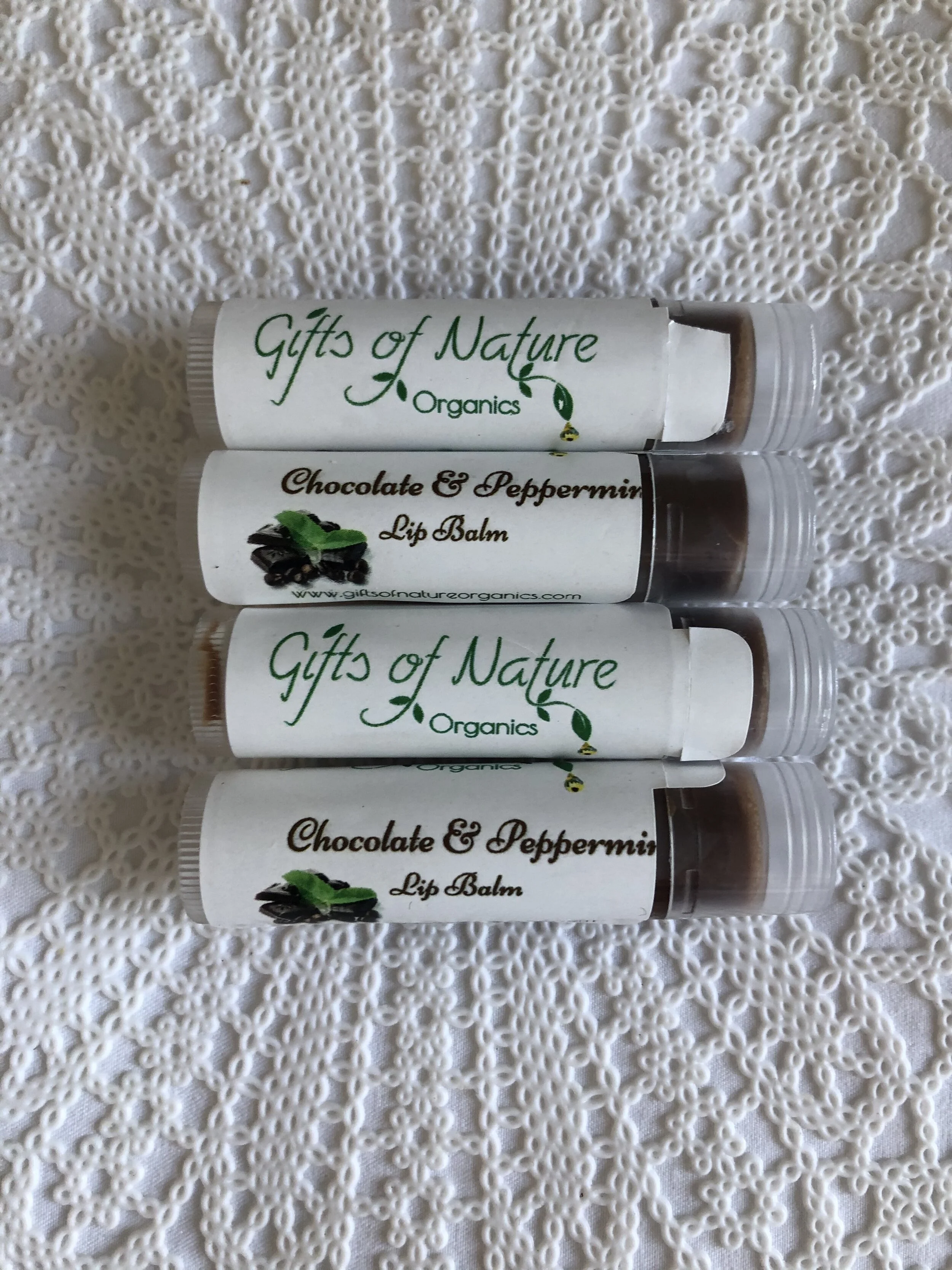 Chocolate, Coconut, Peppermint Lip Balm