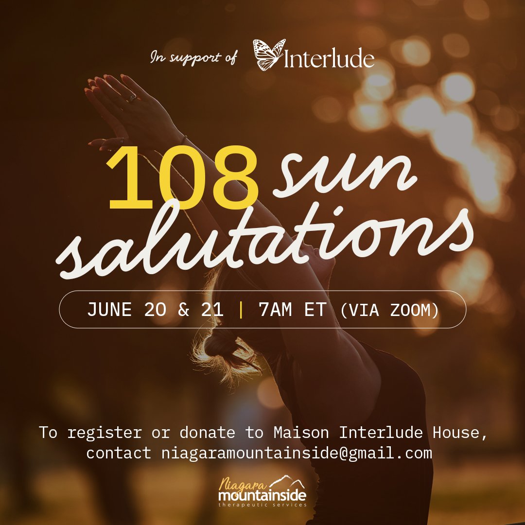 a yoga Fundraising event for maison interlude house 