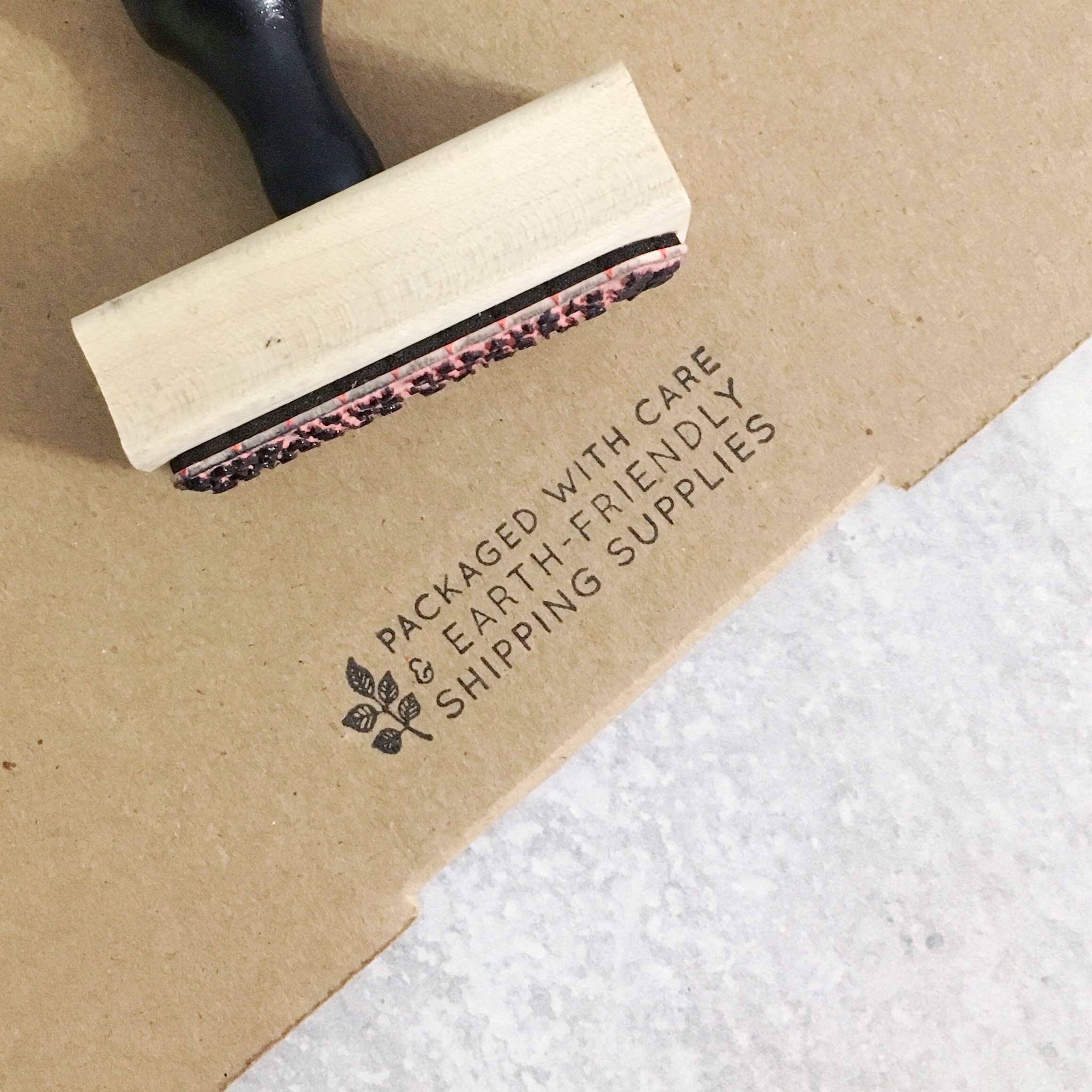 Large Wood Mounted - Custom Rubber Stamp — Modern Maker Stamps