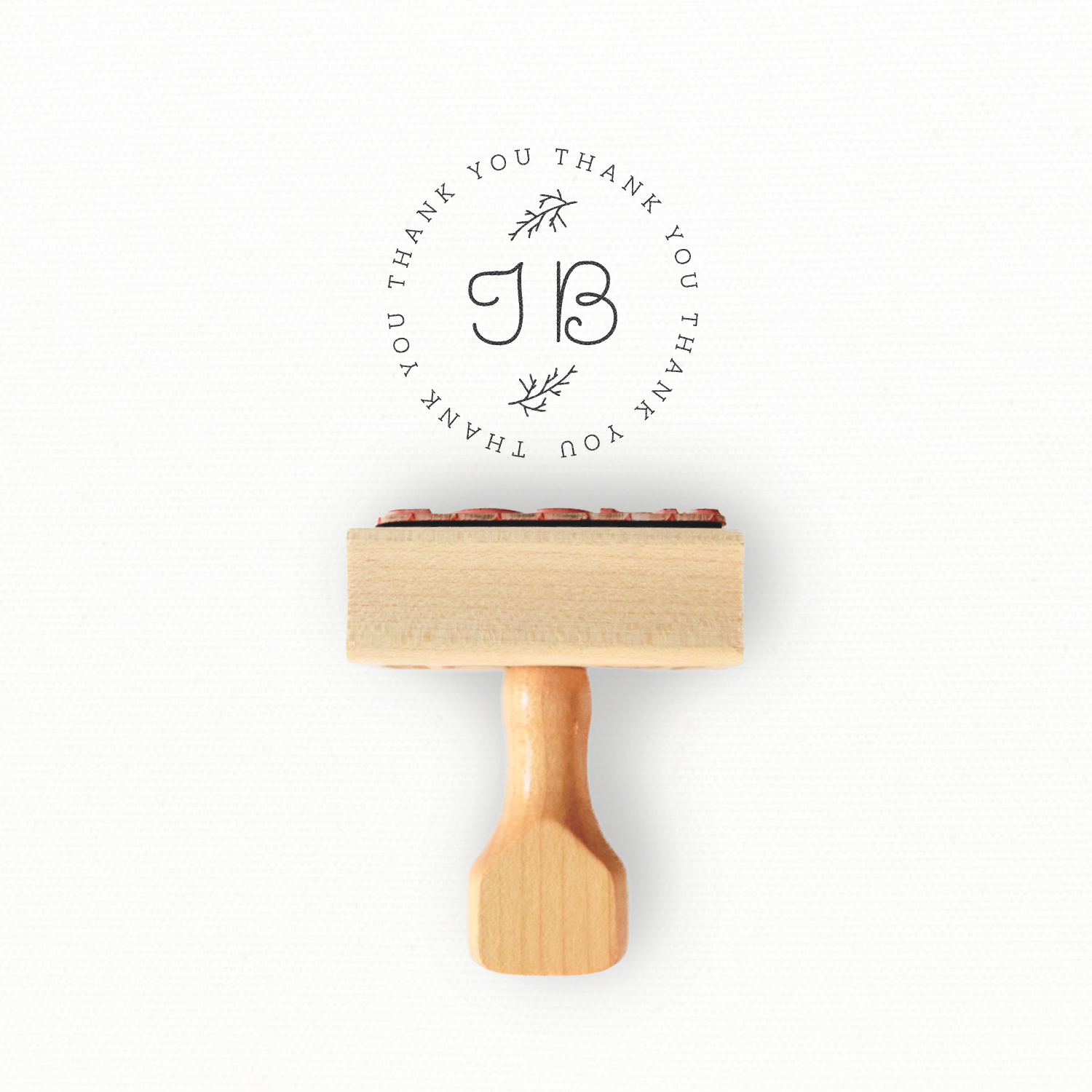 Custom Stamp - Thank You Stamp - Initials / Monogram - Branch Collection
