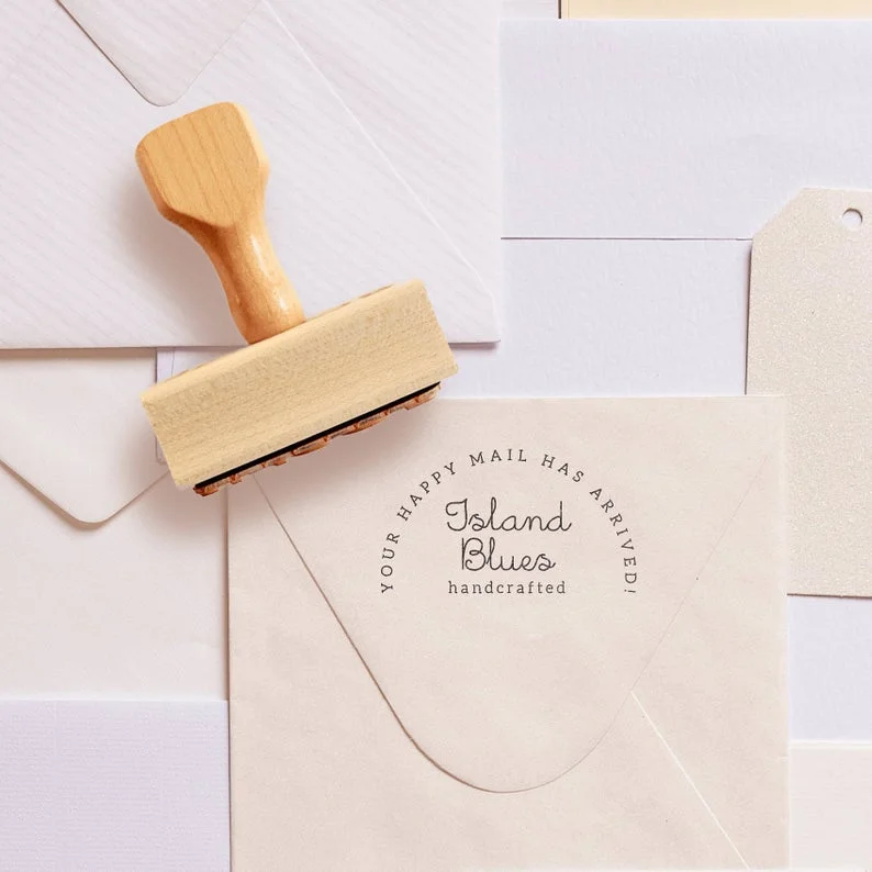 Custom Stamp - Happy Mail Stamp - Branch Collection