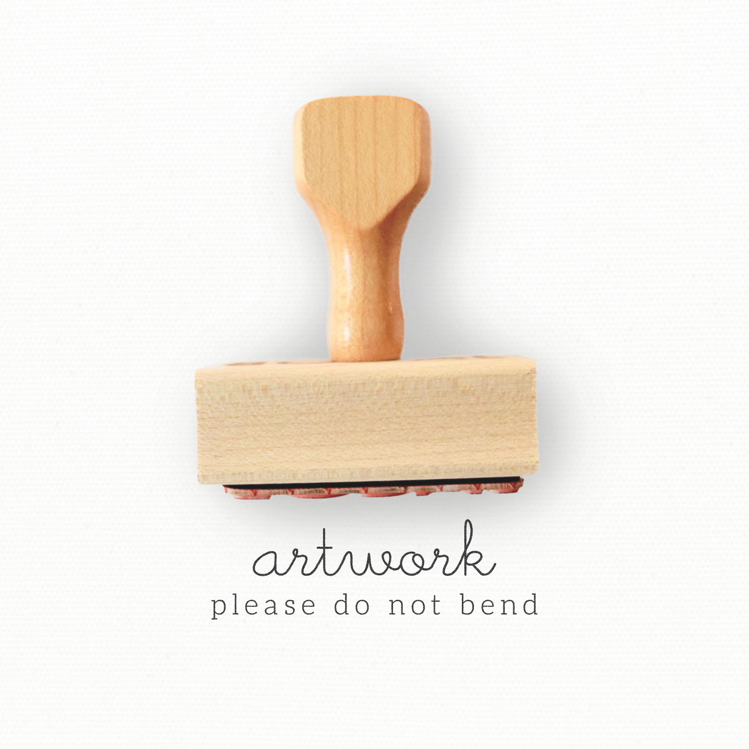 Rubber Stamp - Do Not Bend Stamp - Packaging Stamp - Branch Collection