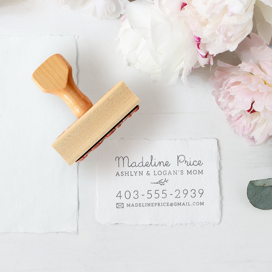 Custom Stamp - Calling Card Stamp - Branch Collection