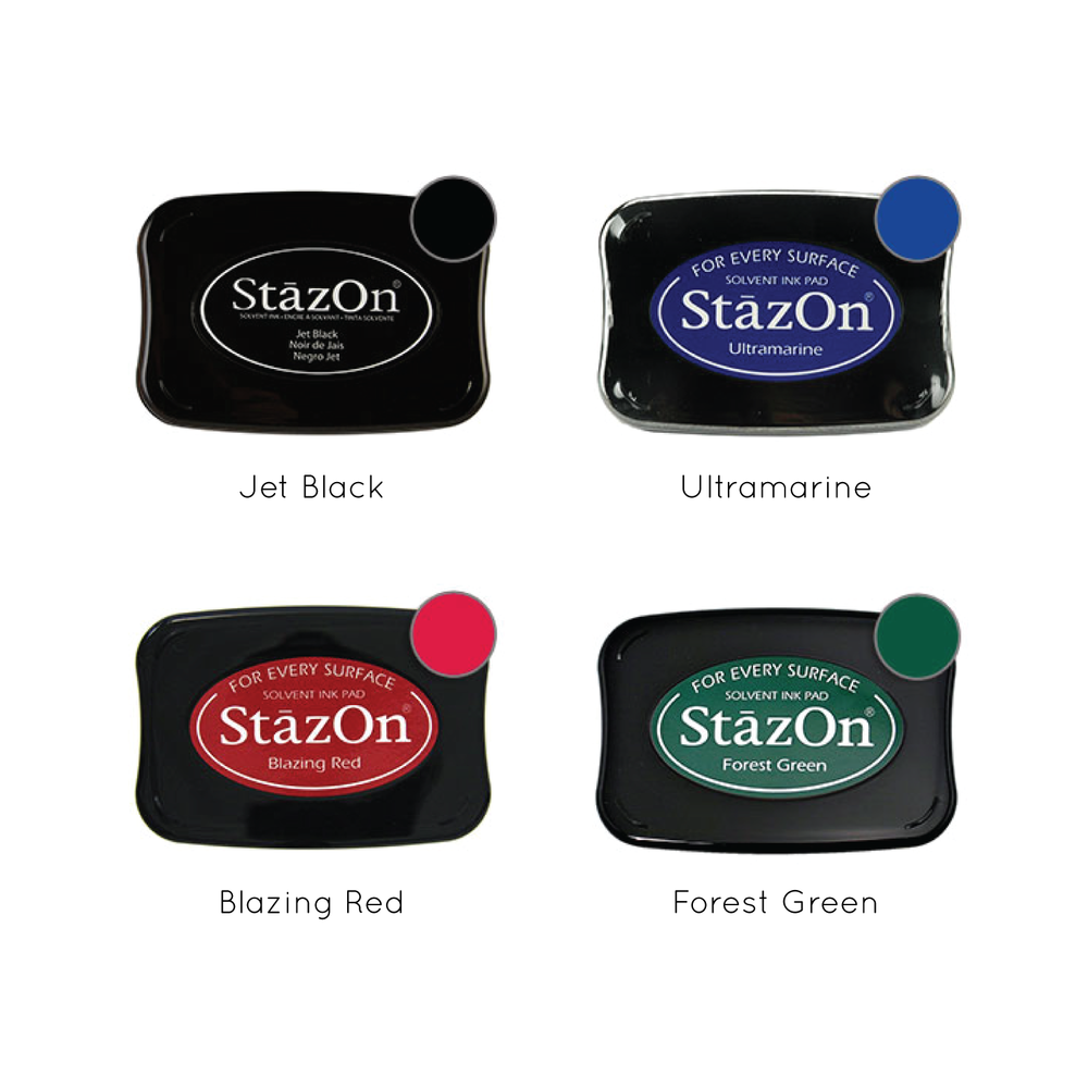 StazOn Solvent Ink Pad Large Jet Black