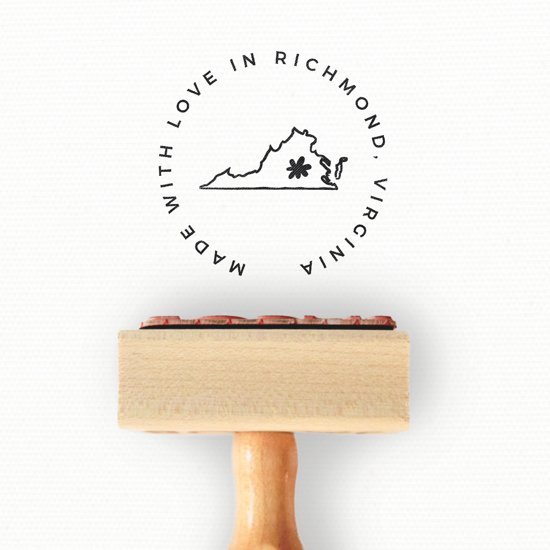 Custom Stamp - Made In Stamp - Choose Your State Stamp - Folksy Collection by Modern Maker Stamps